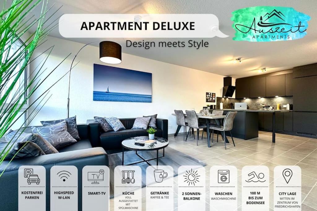 Auszeit Apartment Deluxe Friedrichshafen Bagian luar foto